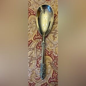 Vintage GODINGER silver plated serving spoon baroque